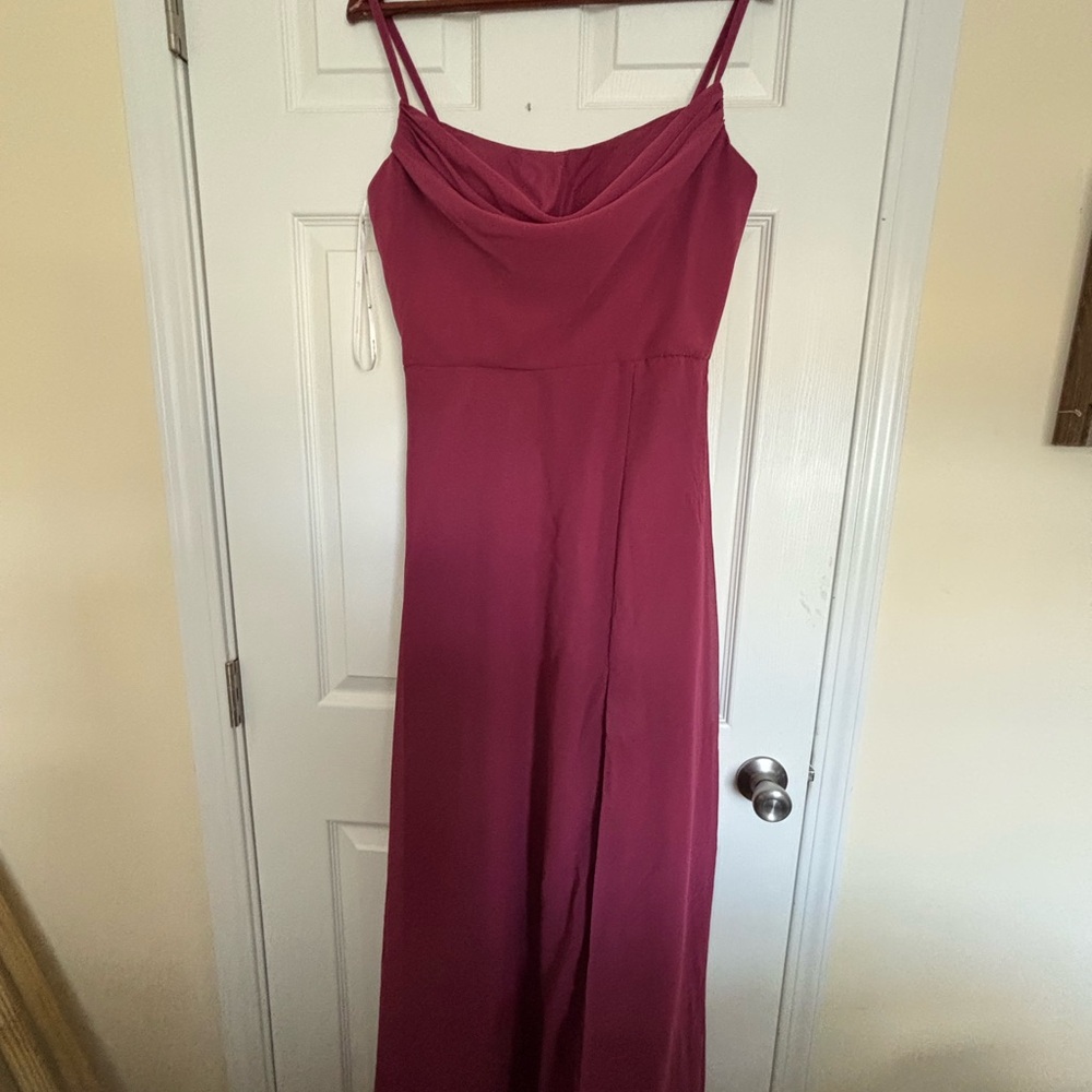 Elegant Plum Maxi Dress